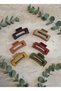 Women's 6-Piece Autumn Winter New Year Red Purple Brick Green Cream Yellow Buckle Set, Trendy Buckle - 3