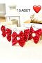 5 Pieces Handmade Double Combination Red and White Star Buckle for 23 April, 29 October - 4
