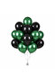 Hulk Metallic Dark Green Black Balloon 12 Inch 10 Pieces