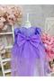 Lilac Stone Baby Girl Dress, Birthday Dress, Photo Shoot Dress, Suitable for 0-12 Years Old - 2