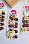 Brown Hair Clip Set with Cute Figures 5 Pieces - 4