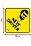 New Driver Car Sign Self-Adhesive Reflective Sticker 12x12 cm - 2