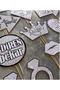 12Pcs Bride Wedding Concept Sparkling Appearance Speech Bubble Selfie Sticks for Photo Shoot - 6