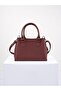 Viso Women's 3 Compartment Women's Shoulder & Hand Bag Burgundy - 3