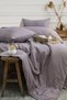 Bestina Gold Cotton Satin Double Duvet Cover Set - 4