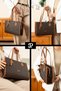 Original Women's New Season Luxury Soft Leather Zippered Trendy & Chic Oversized Hand and Arm Bag - 2