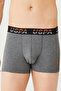Men's Orange - Black - Gray Melange 3-Piece Boxer - 2