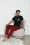 Couple Combination Plaid Short Sleeve Plaid Men's Pajama Set with Matching Pants for Valentine's Day, Couples, and Dowry - 3