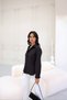 Women's Pocket Detailed Long Sleeve Basic Black Shirt - 6