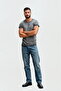 Crew Neck Short Sleeve Men's T-Shirt - Gray - 5