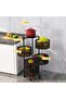Round Rotating Multi-Layer Kitchen Storage Shelf Black 5Tier - 3