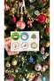New Year Themed 6-Piece Mixed Opaque Sticker Set-4 Cm. - (1 SET / 6 STICKERS)