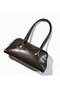 Retro Soft Patent Leather Hand and Shoulder Bag - 2