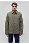 Quilted Khaki Velvet Jacket Loose Fit / Relaxed Fit 0110458-85485 - 4