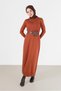HAIR KNITTED PATTERNED KNITWEAR DRESS 42015