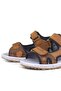 Genuine Leather Tan Velcro Kids Sandals Shoes - 7