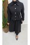 Elsa Skirted Hijab Scuba Suit BRC1504-1 Black - 6
