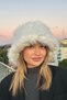 Luxury White Women's Heart - Faux Fur Plush Bucket, Russian Slavic Style - 6