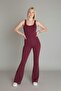Women's Lycra Backless Spanish Leg Thick Strap Sports Jumpsuit - 5