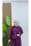 Elsa Skirted Hijab Scuba Suit BRC1504-1 Plum - 4