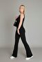Women's Lycra Backless Spanish Leg Thick Strap Sports Jumpsuit - 4
