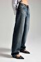 Women's Denim Color 2w48 Stone Detail Skater Fit Design Denim Jeans - 3