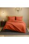 Soft Touch 100% Cotton Double Duvet Cover Set with Elastic Sheets, Suitable for 150X200 cm +37 cm Height - 2