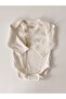 Gots Organic Certified Long Sleeve Crochet Baby Bodysuit - 2