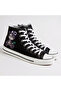 Unisex Black White Sports Kuromi Pirate Teddy Bear Printed Shoes Convers High Top Sneaker