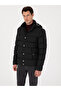 Black Wide Hooded Jacket Hooded Coat 50319254-Vr046 - 3