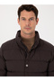 Brown Wide Hooded Jacket Hooded Coat 50319254-Vr029 - 2
