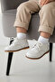 Genuine Leather Orthopedic İlkadım Shoes White Cv-450