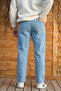 Ice Blue Straight Boyfriend Jean Denim Pants - 2