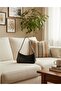 Women's Black Leather Shoulder Bag – Handbag, Shoulder Bag, Special Model Élan - 8