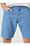 Basic Canvas Shorts with Button Detail and Pockets - 5