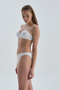 White Low Waist Bikini Bottom - 3