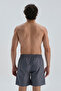 Gray Micro Medium Straight Swim Shorts - 2
