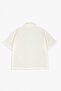 Ecru Boxy Oversize Linen Men's Shirt - 5
