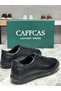 Genuine Leather Black Handmade Casual Sneaker Men's Shoes 02-208-Black - 3