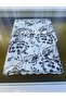 Lined, Non-Slip, Modern Anthracite Cipso Floral Easy-To-Wipe Pvc Round Oilcloth Tablecloth - 4