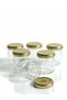 Gold Cap 29 Cc. Small Glass Jar (12 Pieces) Modern - 4