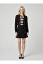 Women's Baklava Patterned Brown V-Neck Stylish Knitwear Sweater