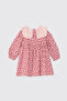 Baby Girl Floral Patterned Pink Dress - 3