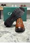 Genuine Leather Tan Color Handmade Casual Sports Men's Shoes 1255-61 - 6