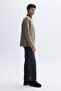 Men's Mink Color Crew Neck Sweatshirt - 3