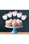 32 Piece Celebration Balloons My Daughter Is a Bride Wheat Set Banner Cake Toothpick Cupcake Decoration Set - 4