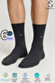 Men's Bamboo Seamless 6-Piece Anthracite Socks – Premium