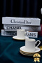 Elif 4-Piece 2-Person Gold Gilded Porcelain Coffee Cup Set Off White - 4