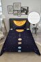 Shiny Velvet Fabric Single Children's Bedspread Set (2 Pieces) Tky0009 - 2