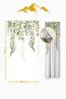 Shiny Satin Micro Fabric Double Wing Background Curtain Set Prd0021 - 2